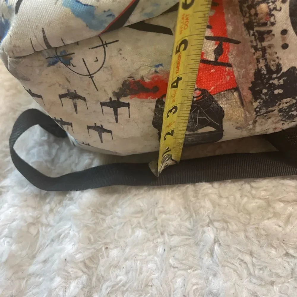Loungefly StarWars Canvas Backpack Rouge One distressed print design padded y